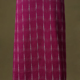 Pink - pochampally ikat cotton unstitched kurta material