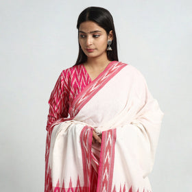 Pink - pochampally ikat weave cotton kurta with palazzo &