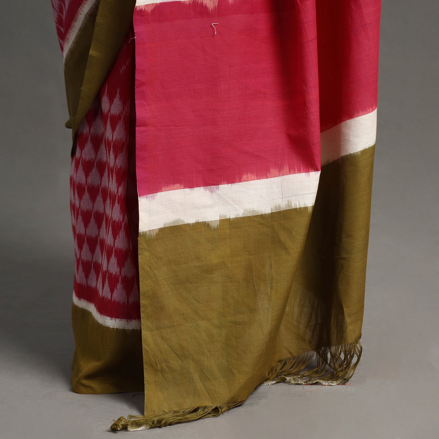 Buy Pink Pochampally Ikat Weave Handloom Cotton Saree Online