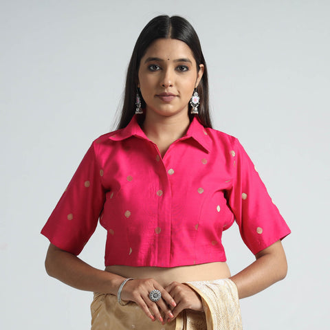 Silk Stitched Blouse
