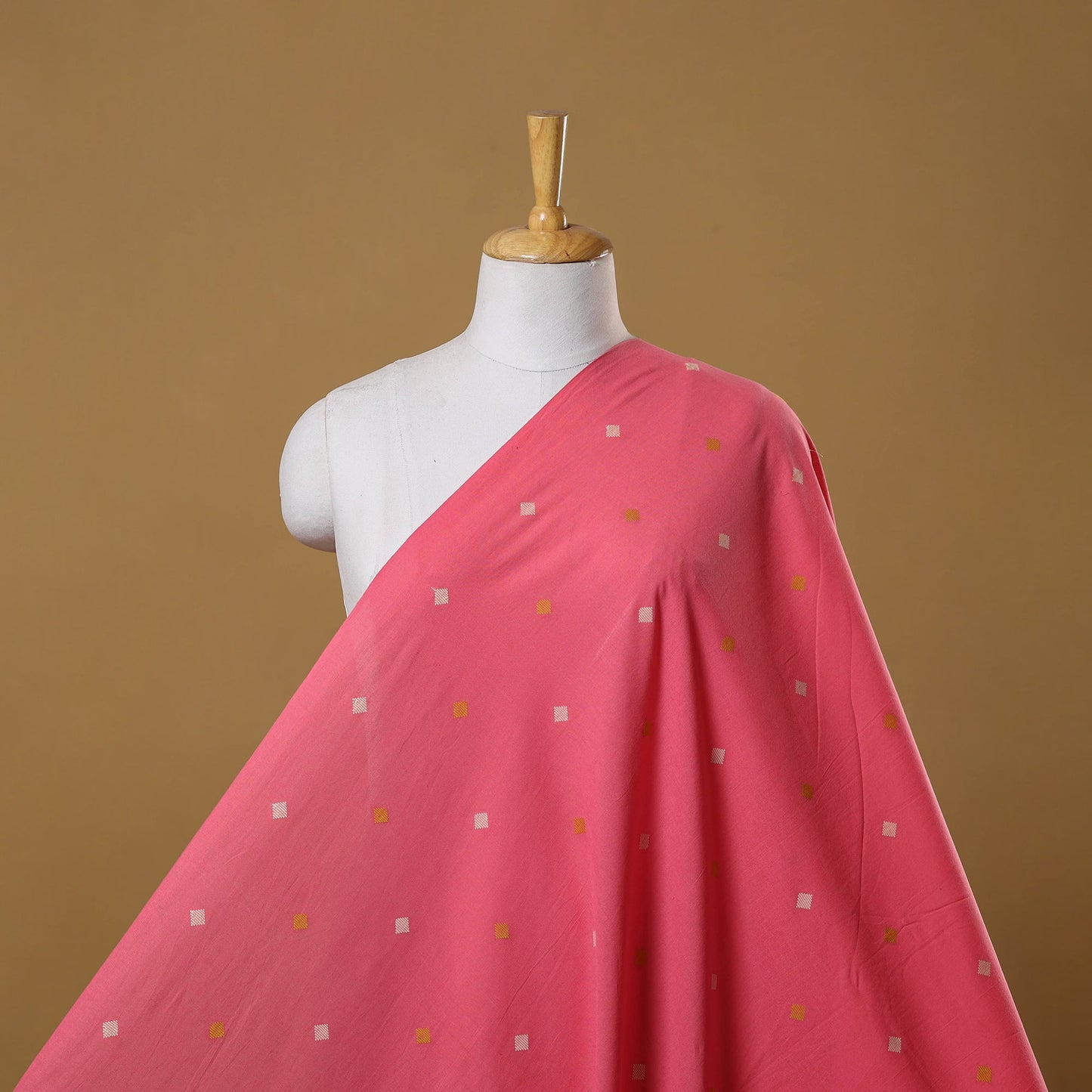 Prewashed cotton jacquard fabric 01 - handcrafted