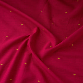 Pink Prewashed Cotton Jacquard Fabric