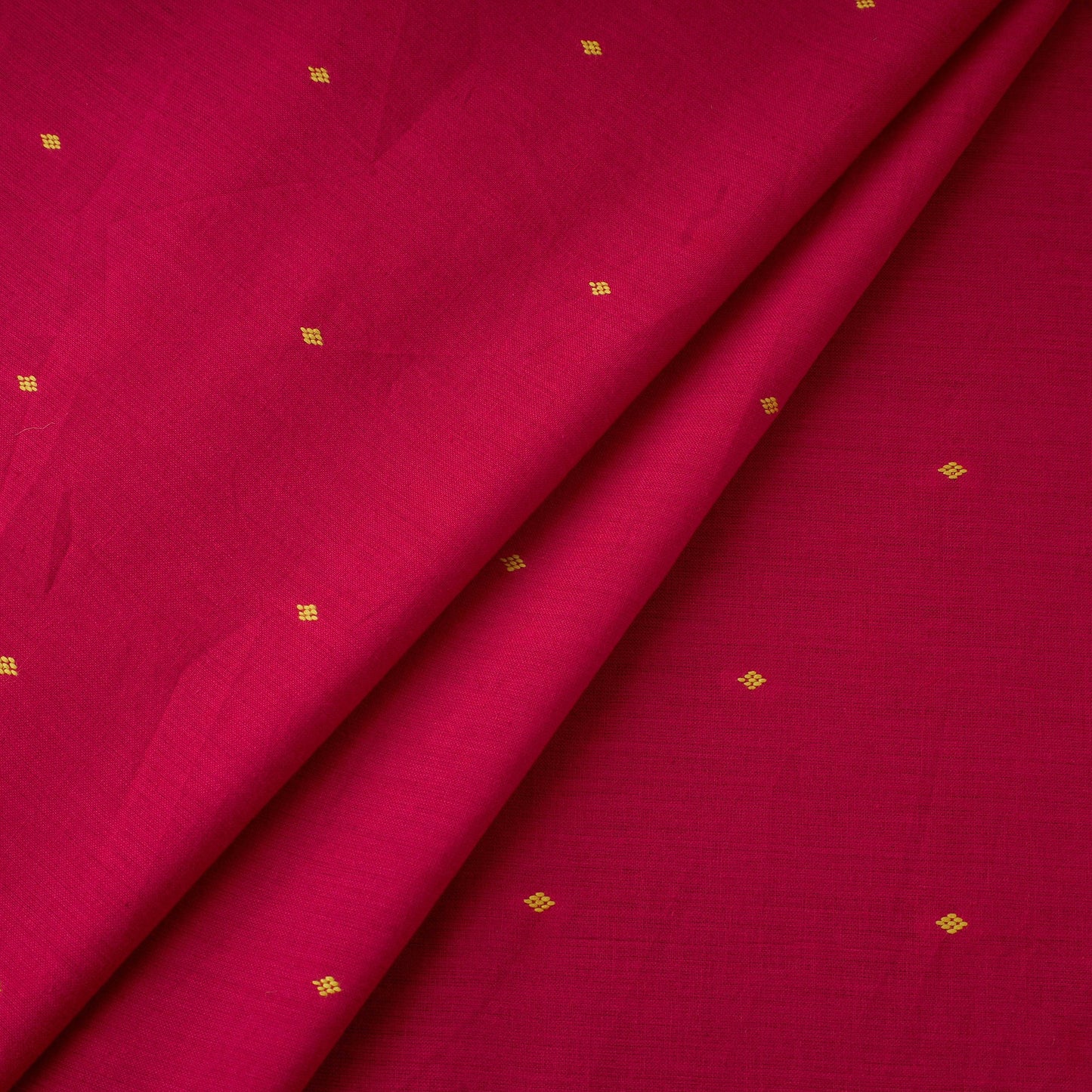 Pink Prewashed Cotton Jacquard Fabric