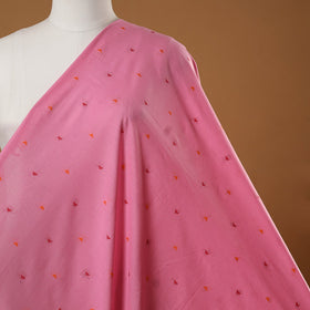 Pink - prewashed cotton jacquard fabric 04 - handcrafted