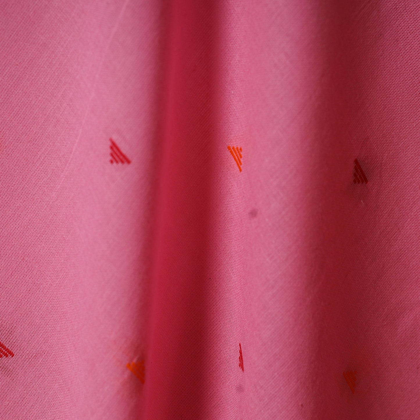 Pink - prewashed cotton jacquard fabric 04 - handcrafted