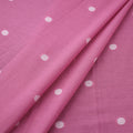 Pink Prewashed Cotton Jacquard Fabric