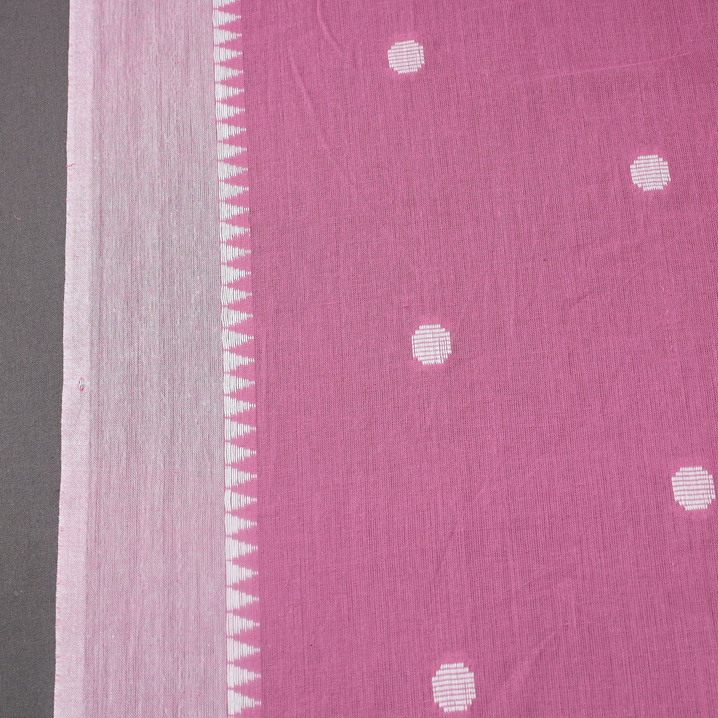 Pink Prewashed Cotton Jacquard Fabric