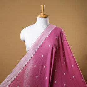 Pink Prewashed Cotton Jacquard Fabric