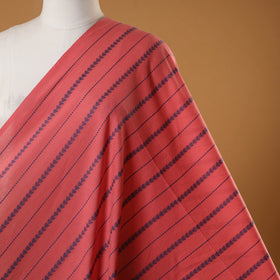 Red - prewashed cotton jacquard fabric 10 - handcrafted