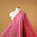 Pink - prewashed cotton jacquard fabric 12 - handcrafted