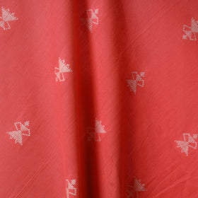 Pink - prewashed cotton jacquard fabric 12 - handcrafted