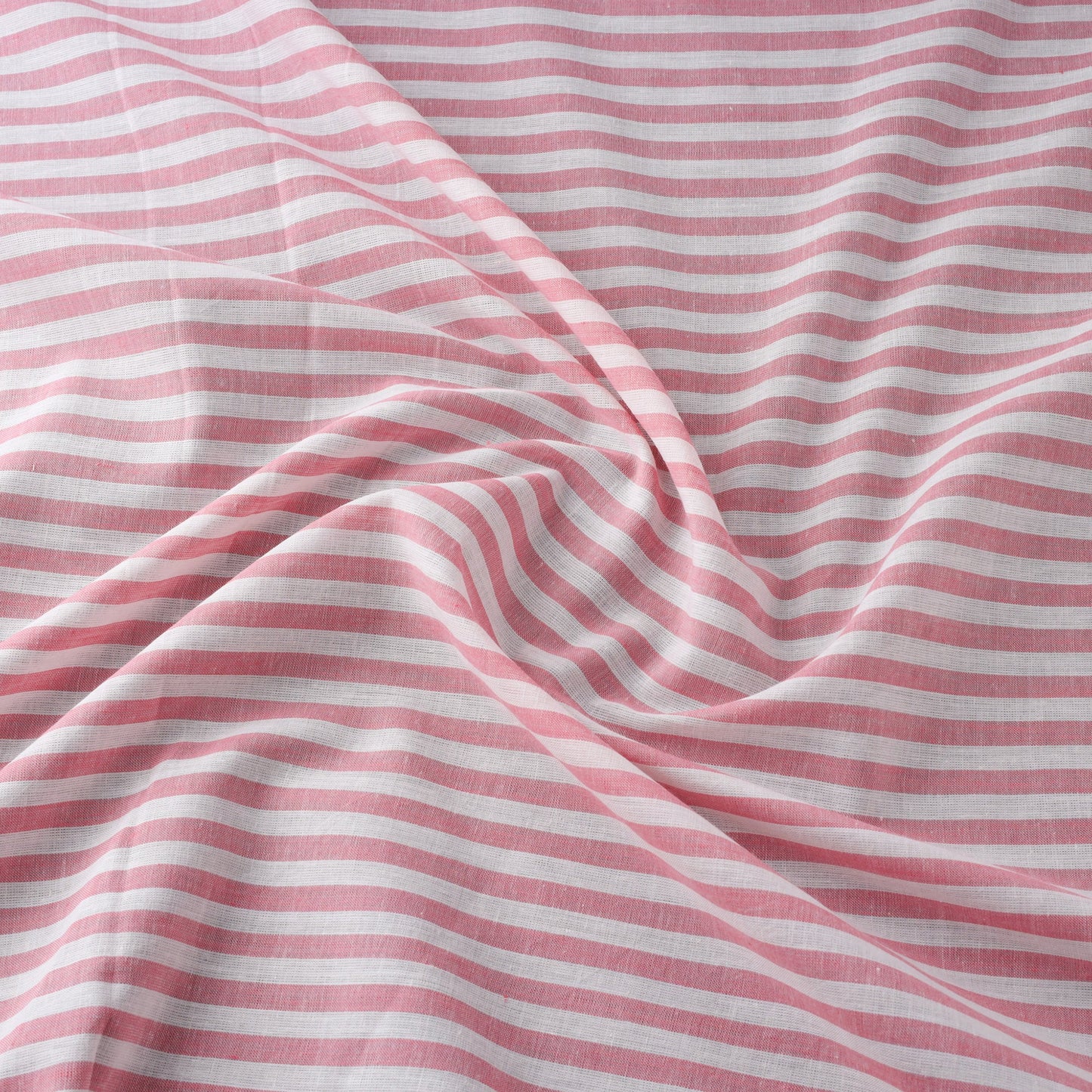Pink Prewashed Cotton Jacquard Fabric