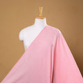 Pink Prewashed Cotton Jacquard Fabric
