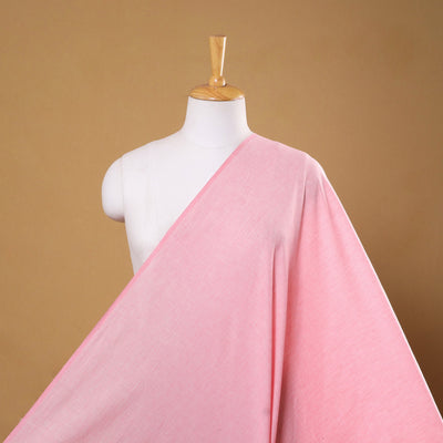 Pink Prewashed Cotton Jacquard Fabric