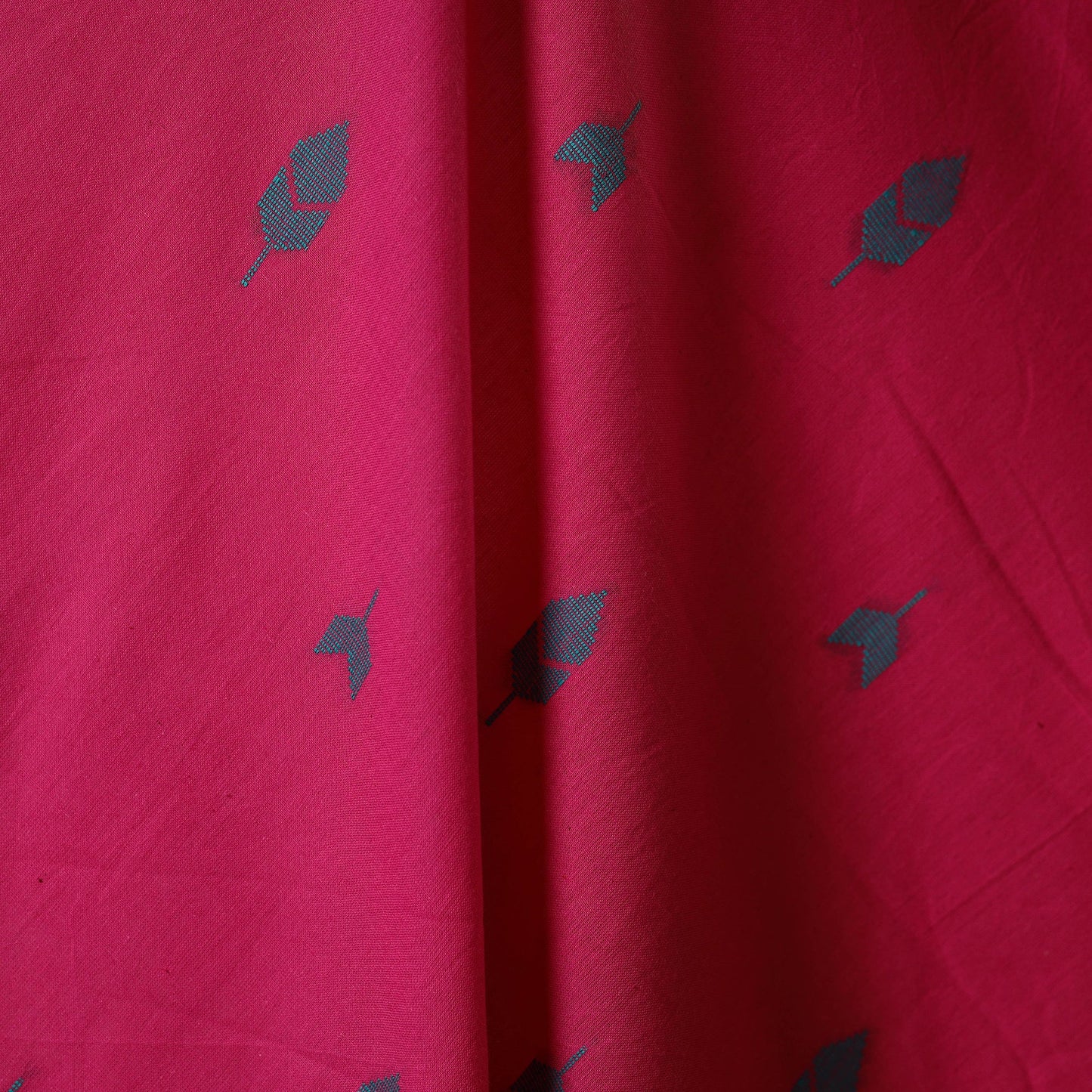 Pink - prewashed cotton jacquard fabric 17 - handcrafted