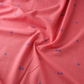 Pink - prewashed cotton jacquard fabric 18 - handcrafted