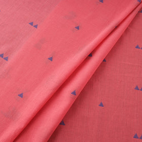Pink - prewashed cotton jacquard fabric 18 - handcrafted
