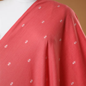 Red - prewashed cotton jacquard fabric 18 - handcrafted