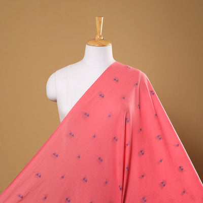 Pink - prewashed cotton jacquard fabric 18 - handcrafted