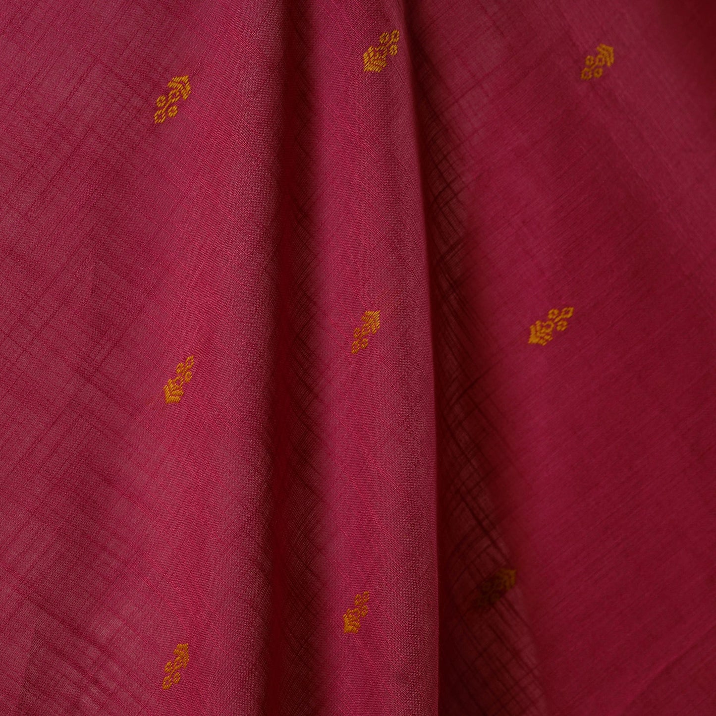 Pink - prewashed cotton jacquard fabric 23 - handcrafted