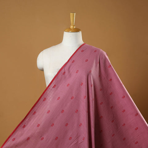 Pink - prewashed cotton jacquard fabric 25 - handcrafted