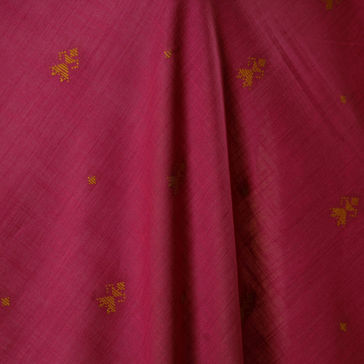 Pink - prewashed cotton jacquard fabric 26 - handcrafted