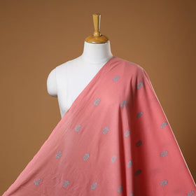 Pink - prewashed cotton jacquard fabric 32 - handcrafted