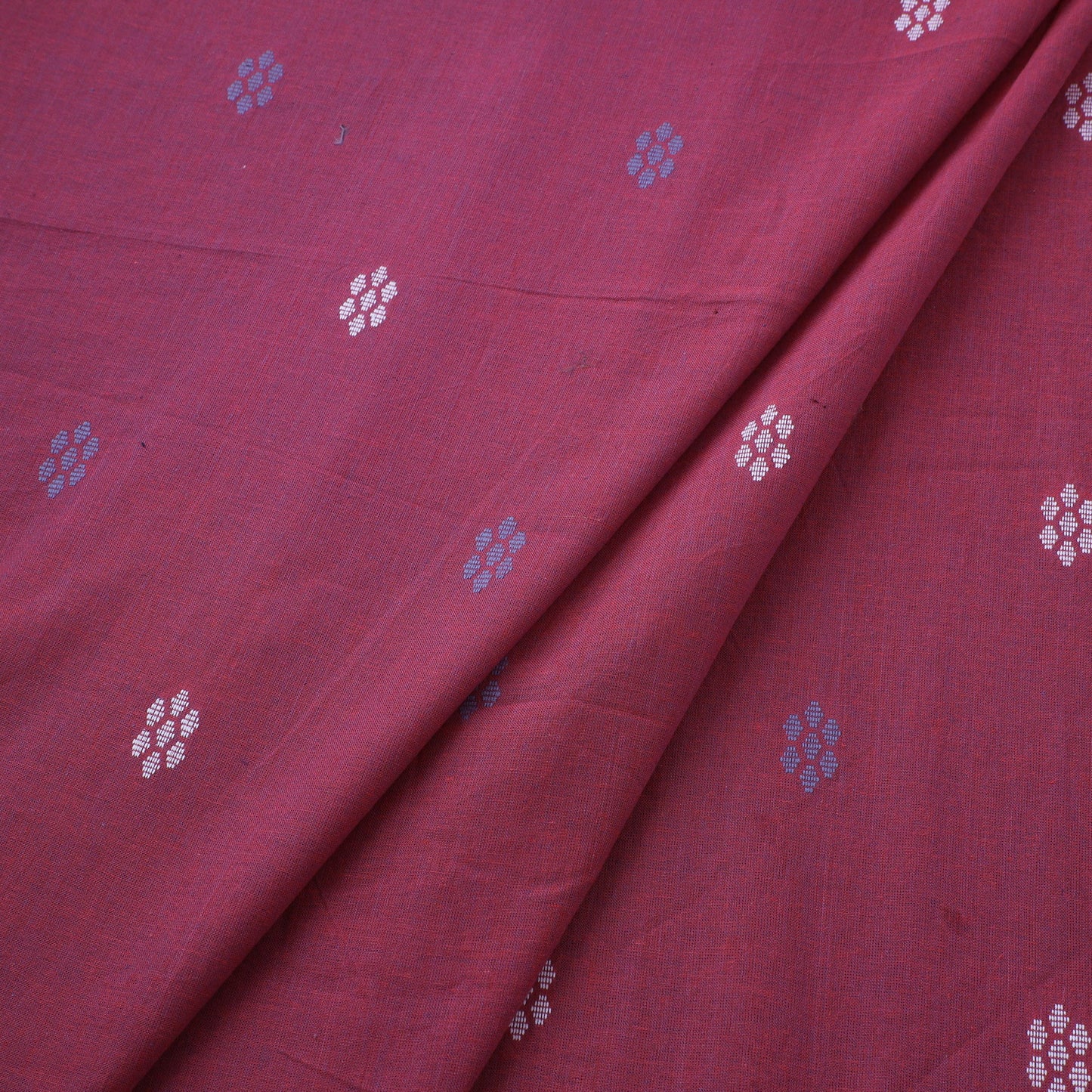 Pink Prewashed Cotton Jacquard Fabric