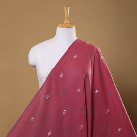 Pink Prewashed Cotton Jacquard Fabric