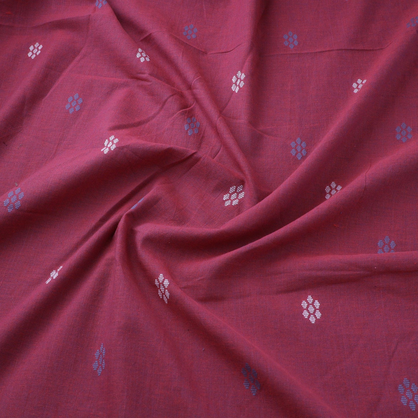 Pink Prewashed Cotton Jacquard Fabric