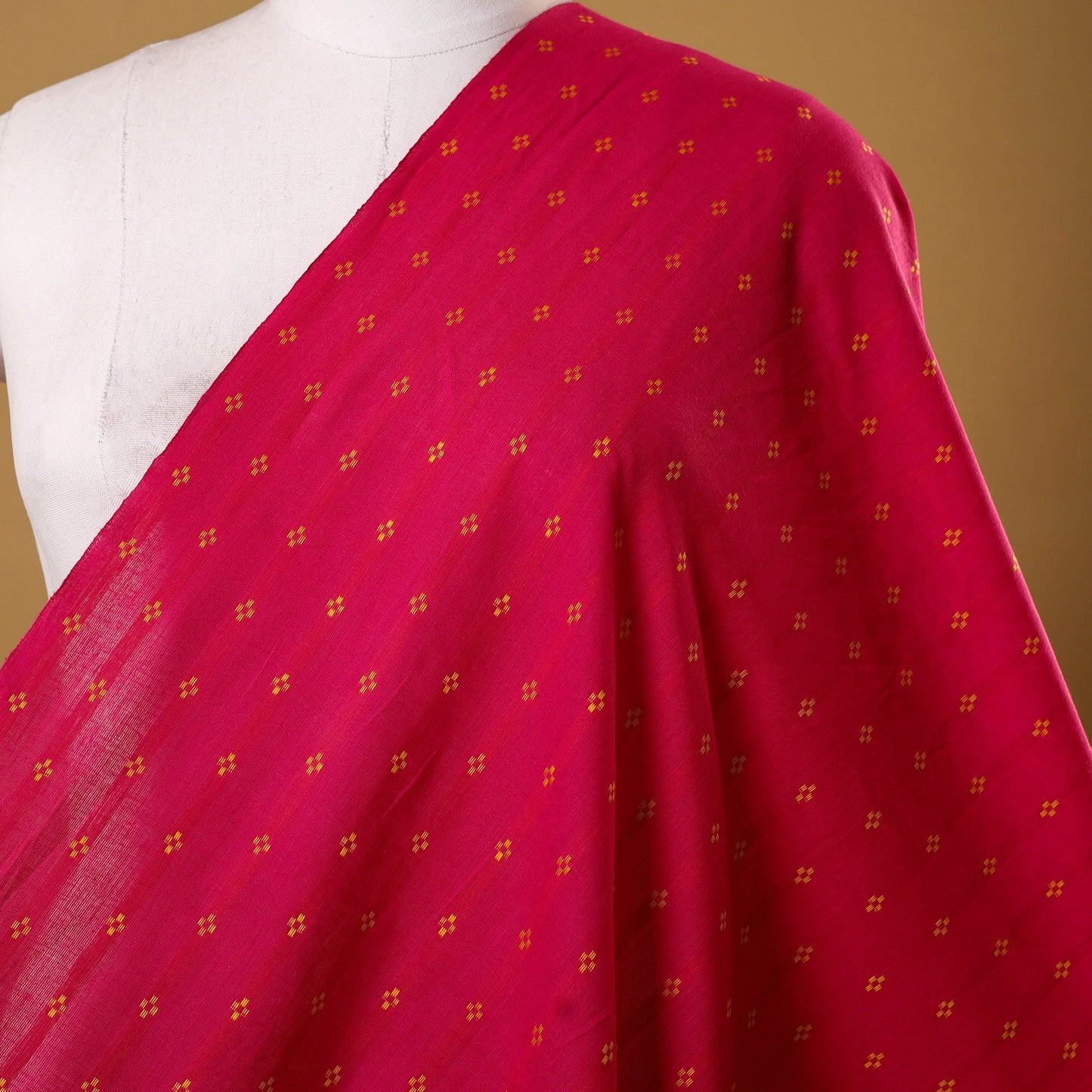 Pink - prewashed cotton jacquard weave fabric 24