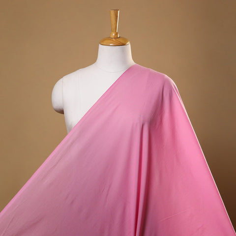 Pink - prewashed mul cotton plain fabric 15 - handcrafted