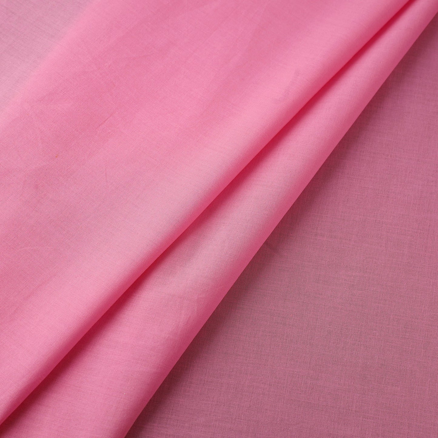 Pink - prewashed mul cotton plain fabric 15 - handcrafted