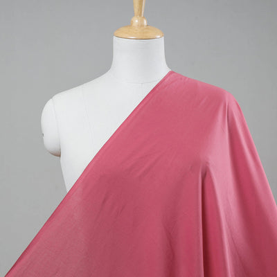  Pink Prewashed Plain Cotton Fabric