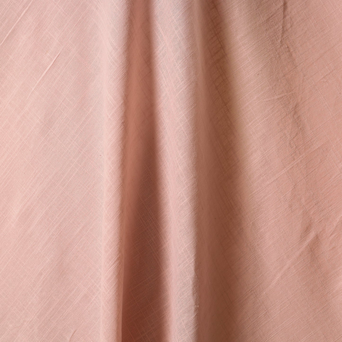 Pink - prewashed slub cotton plain fabric 05 - handcrafted