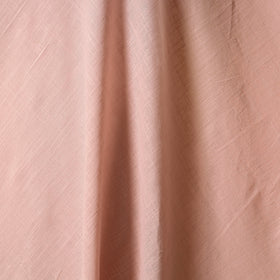 Pink - prewashed slub cotton plain fabric 05 - handcrafted