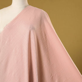 Pink - prewashed slub cotton plain fabric 05 - handcrafted