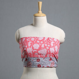 Buy Block Printed Cotton Blouse Piece 51 