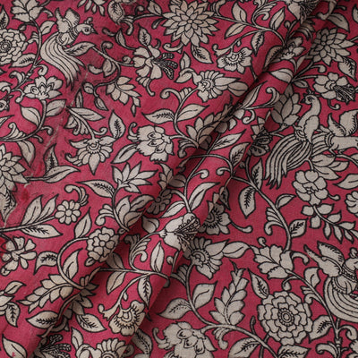 Printed cotton kalamkari fabric 06 - handcrafted