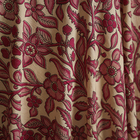 Printed cotton kalamkari fabric 25 - handcrafted