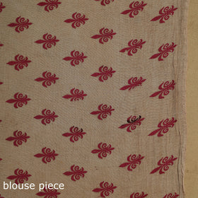 Printed cotton kalamkari saree 16 - handcrafted
