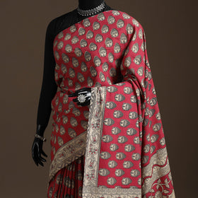 Printed cotton kalamkari saree 30 - handcrafted