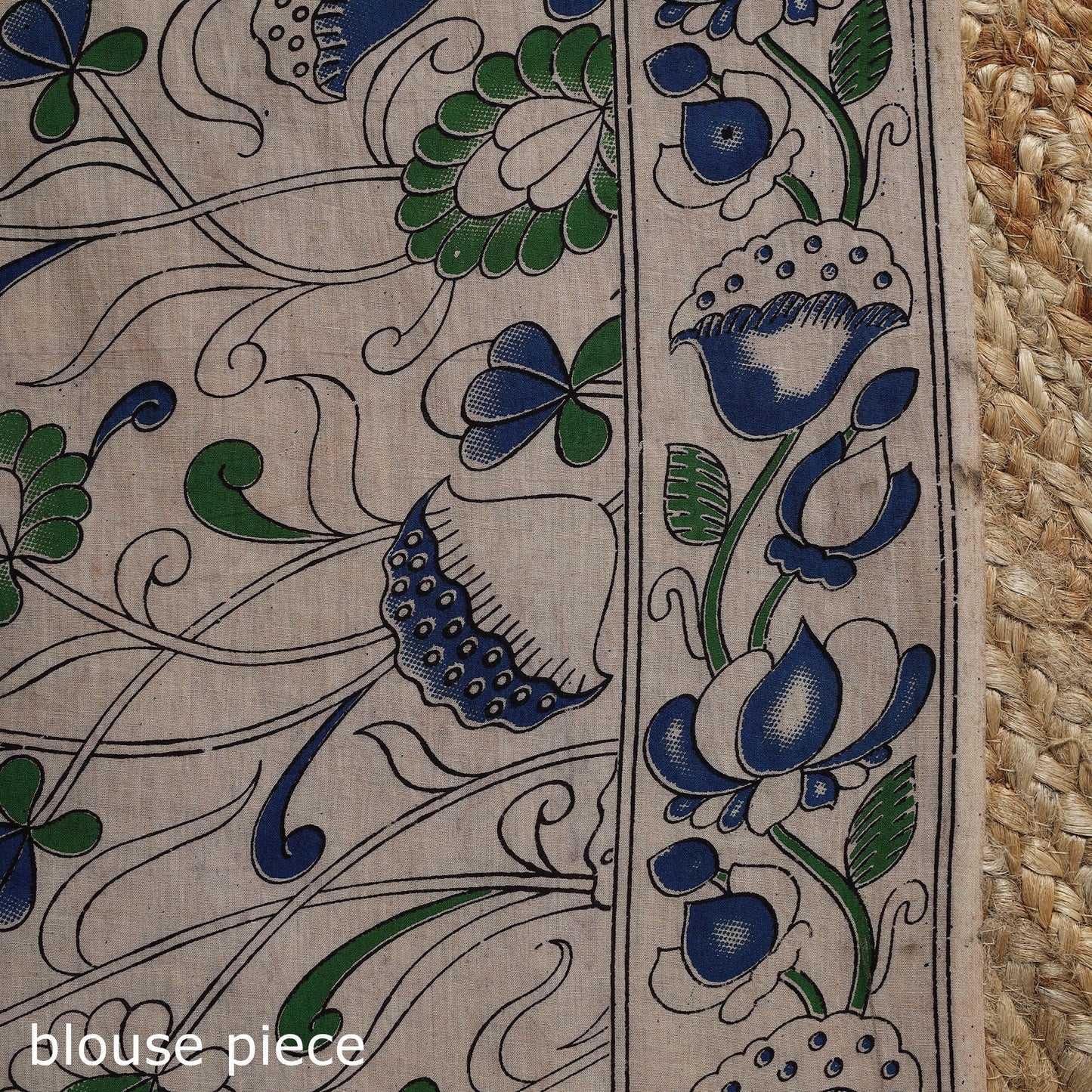 Printed cotton kalamkari saree 31 - handcrafted