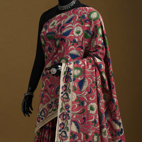 Printed cotton kalamkari saree 32 - handcrafted