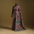 Printed cotton kalamkari saree 42 - handcrafted