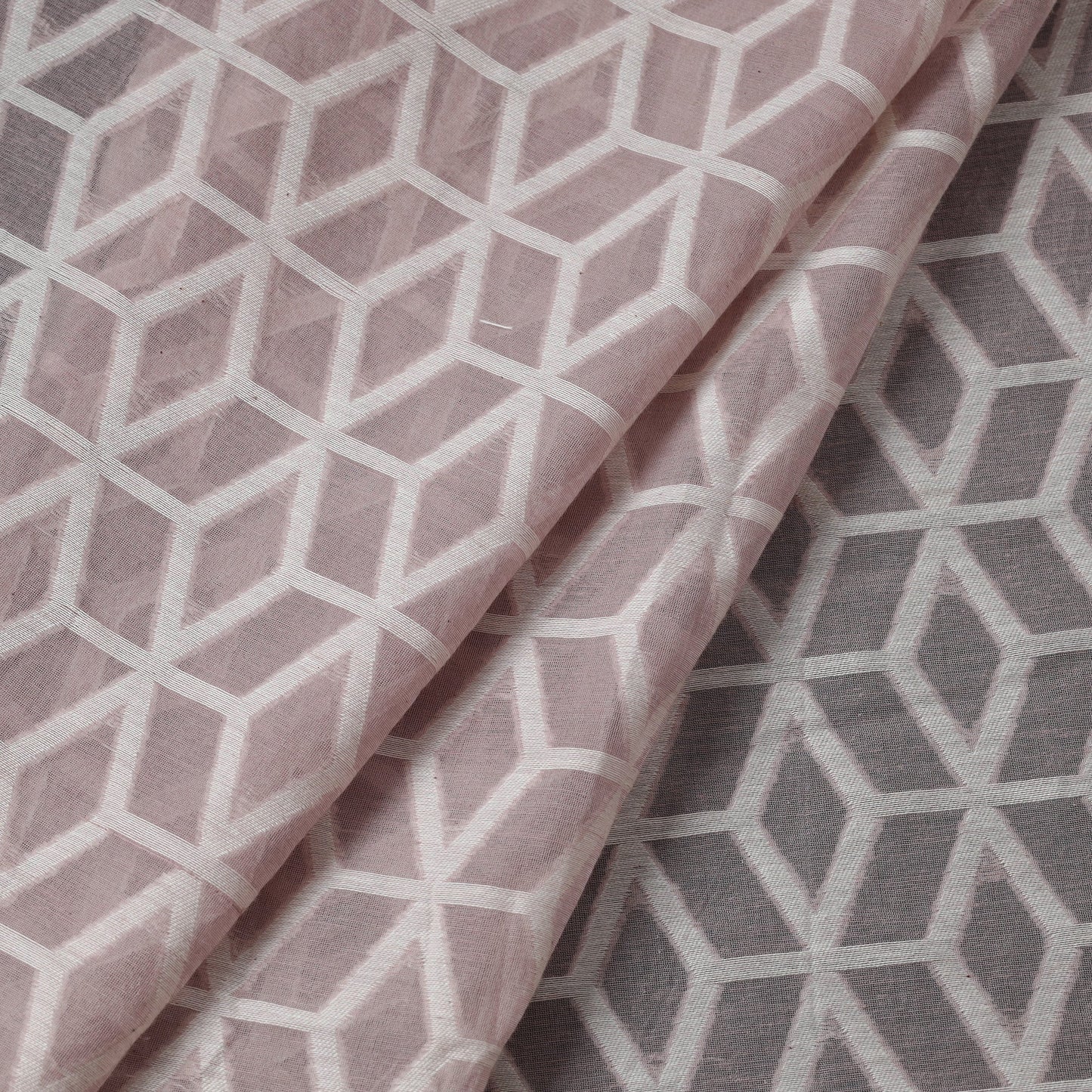 Buy Pure Banarasi Handwoven Cutwork Buti Cotton Fabric Online at iTokri.com