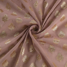  Pure Banarasi Handwoven Cutwork Buti Silk Cotton Fabric 07 