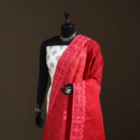 Pure cotton barmer cutwork applique dupatta 05 - handcrafted