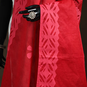 Pure cotton barmer cutwork applique dupatta 05 - handcrafted