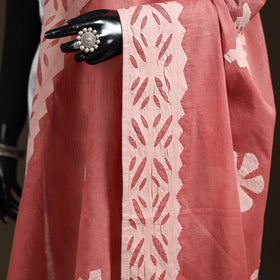 Pure cotton barmer cutwork applique dupatta 09 - handcrafted